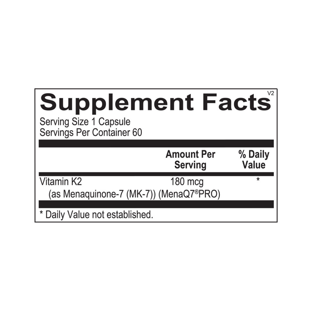 Vitamin K2 180 mcg