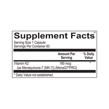 Vitamin K2 180 mcg
